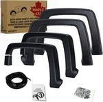 Maple4x4 2014-2018 Chevy Silverado 1500 & 2015-2019 Silverado 2500/3500 HD Factory Style OEM Fender Flares – 6PC Set, Fine-Texture Matte Black Paintable -- OE206
