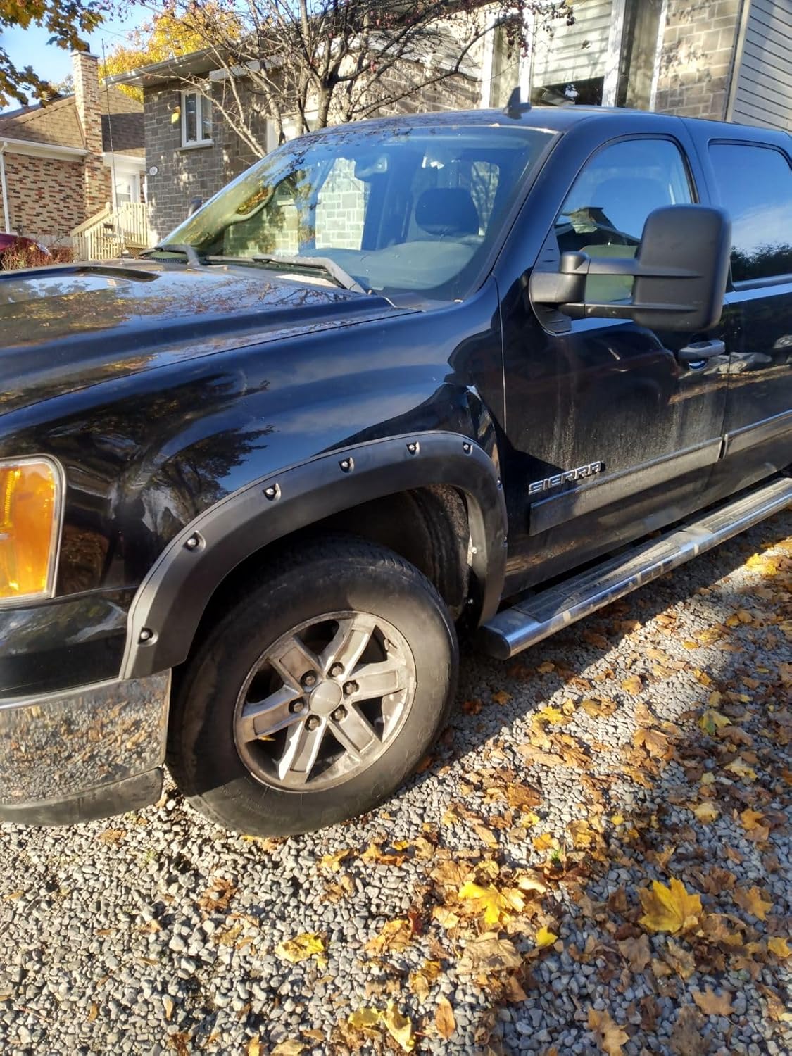 Maple4x4 2007-2013 GMC Sierra 1500 Pocket Style Riveted Fender Flares Fits All size box - FF601