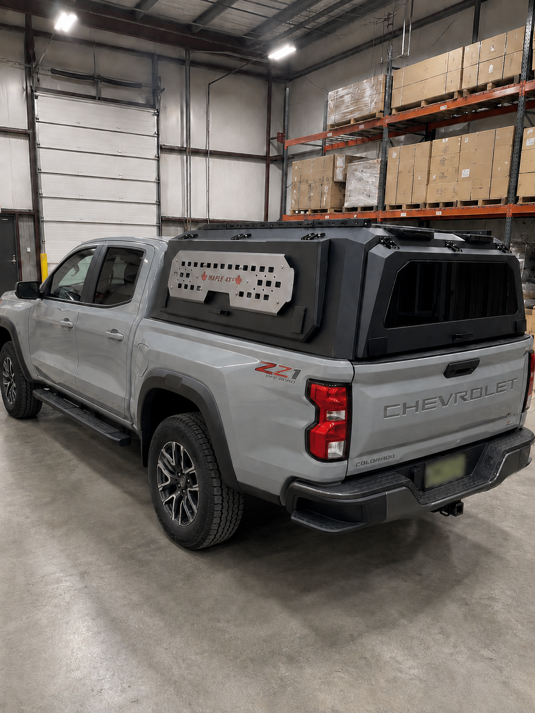 Maple4x4 2023-2026 Chevy Colorado 5ft Bed Premium One-Piece Aluminum Truck Cap Canopy