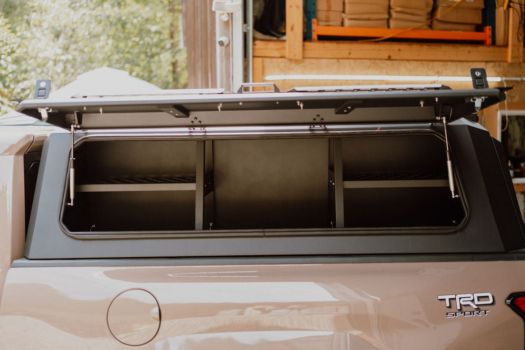 Maple4x4 2019-2026 Chevy Silverado 1500 5.8ft Bed Premium One-Piece Aluminum Truck Cap Canopy