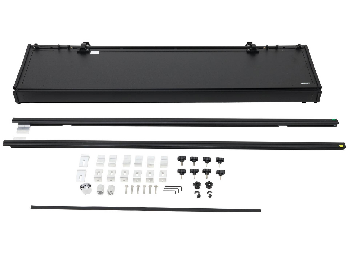 Maple4x4 Hard Quad-fold Truck Bed Tonneau Cover Compatible with 2014-2021 Toyota Tundra 5.5ft Bed (Excludes Trail Special Edition Storage Boxes)